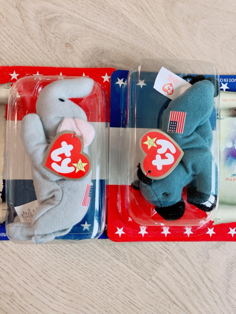[NIB] Beanie Babies Teenies Lefty and Righty